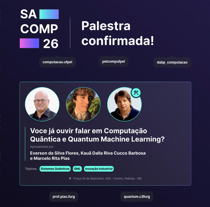 Quantum@C3 Researchers Invited to Give a Talk at SACOMP 2026